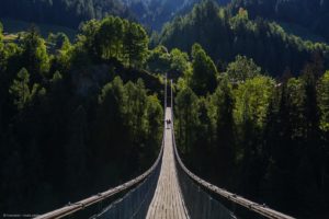 Hängebrücke in Ernen, Wallis