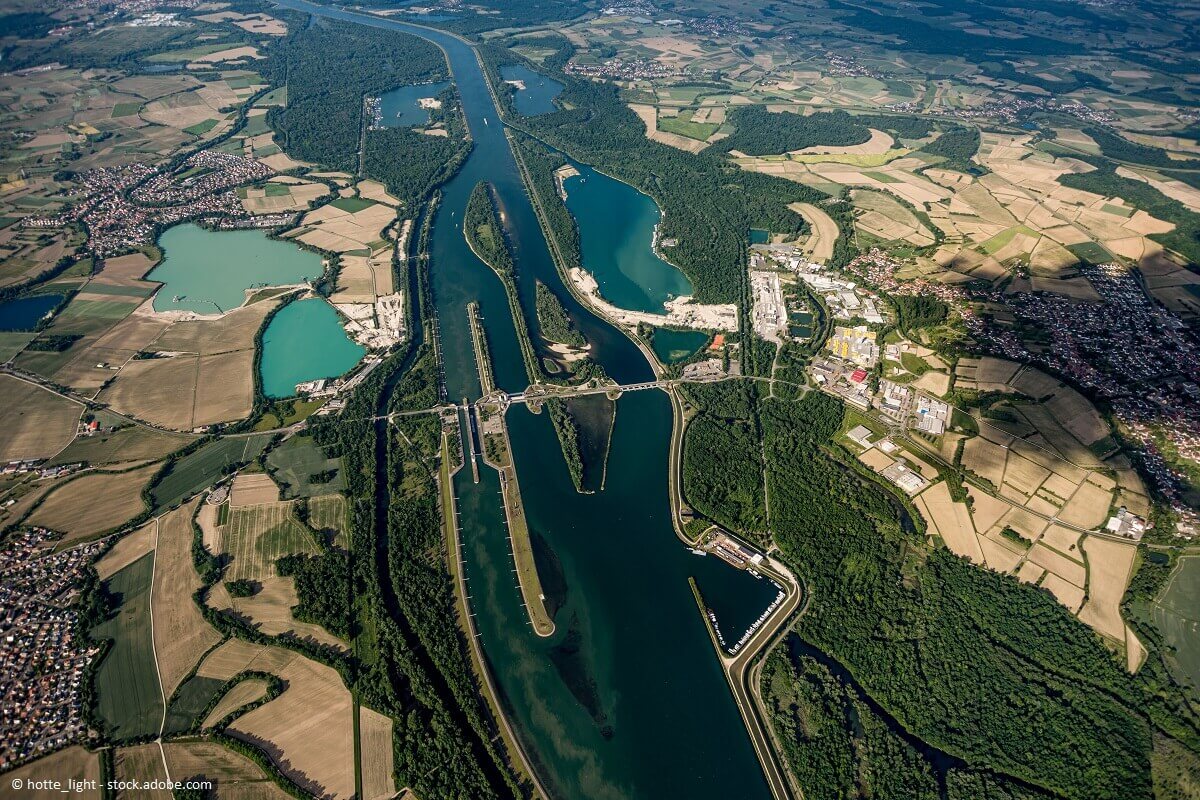 Staustufe Rheina: Massive Eingriffe der Menschen in die Umwelt