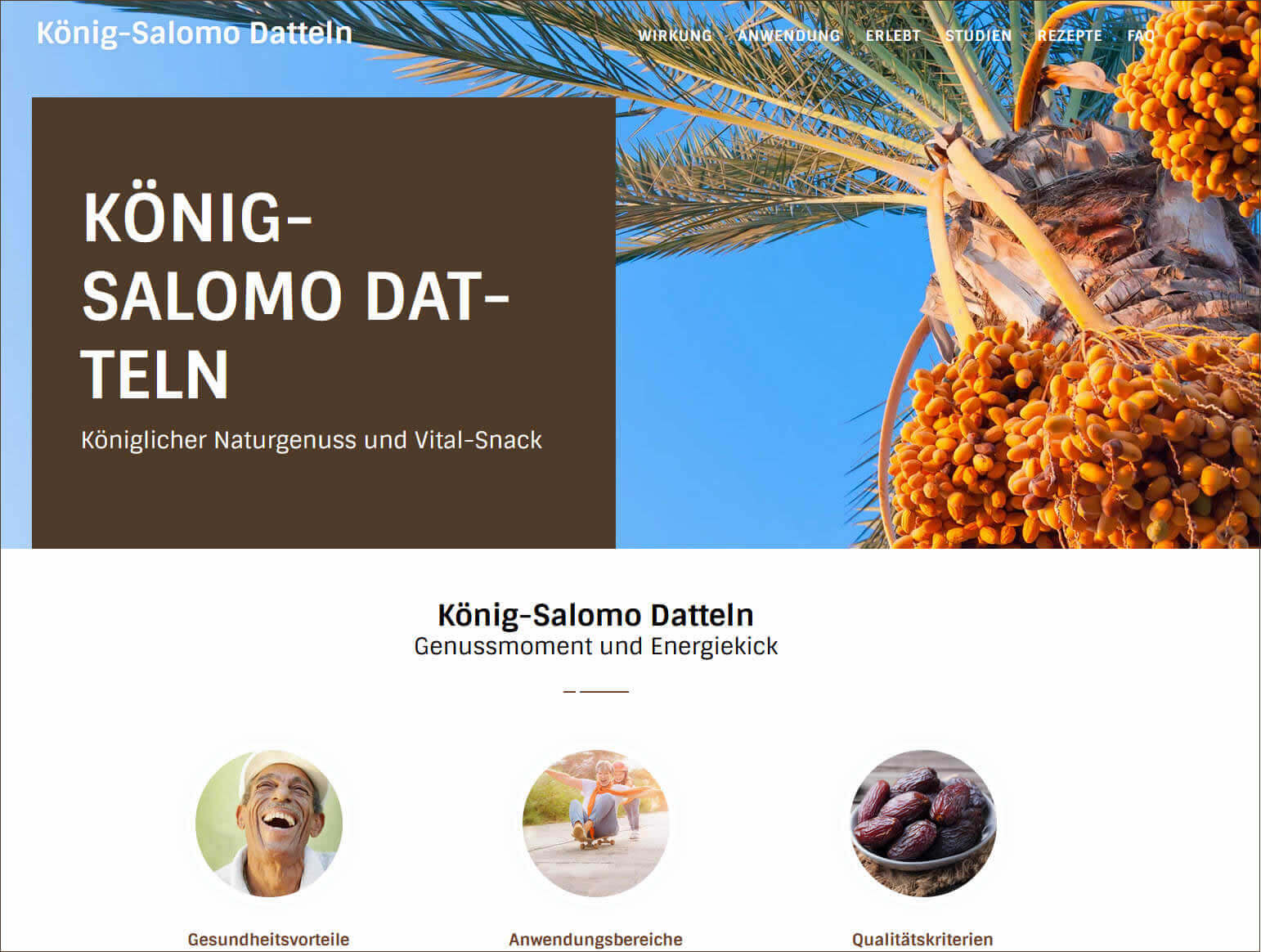 König-Salomo Datteln: Königlicher Naturgenuss und Vital-Snack