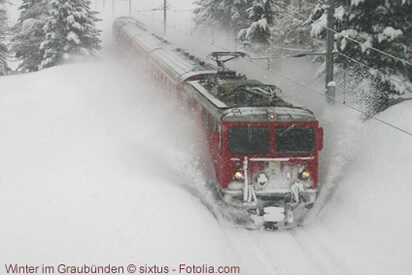 Winter im Kanton Graubünden